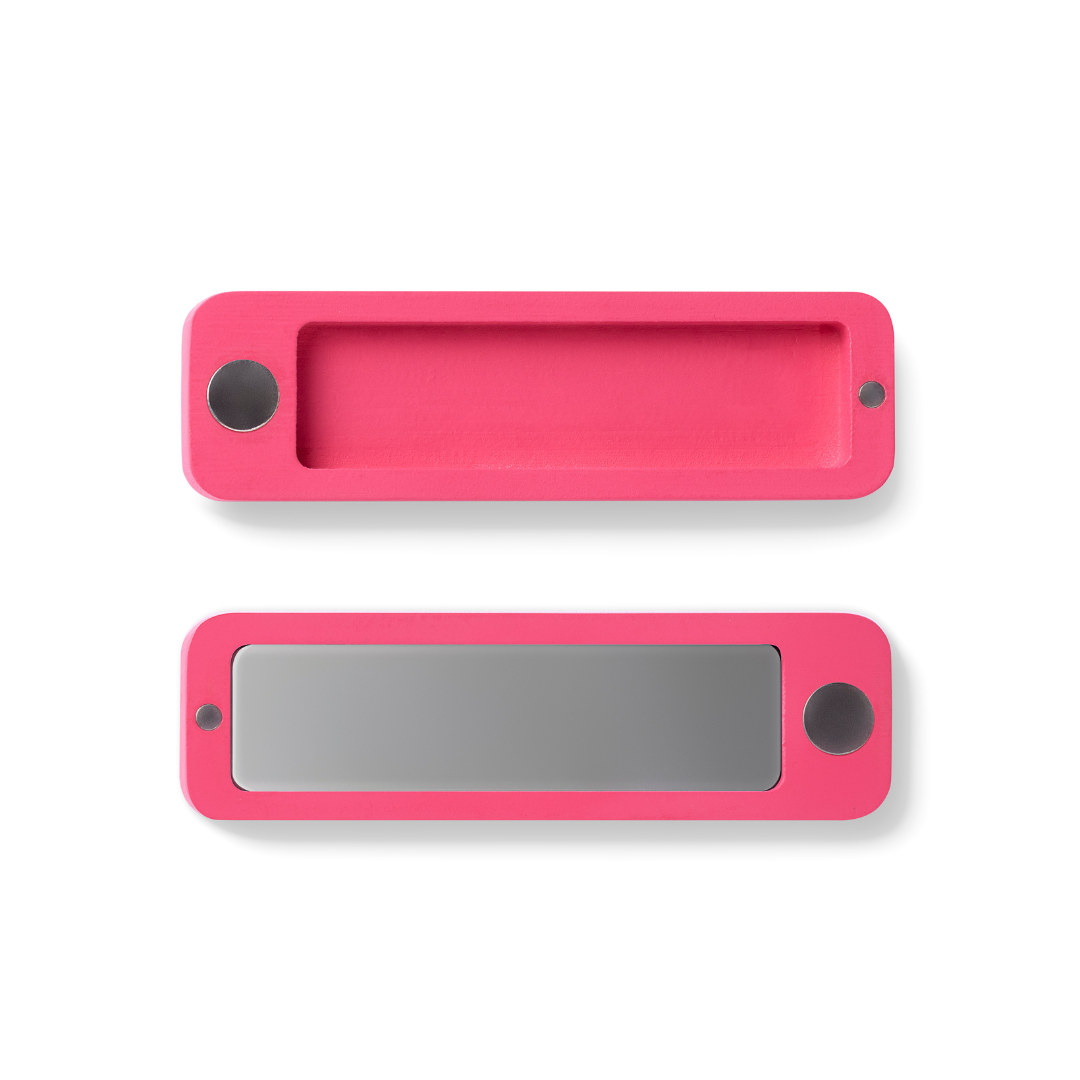 Pink Dododots Bamboo Magnetic Case with Mirror